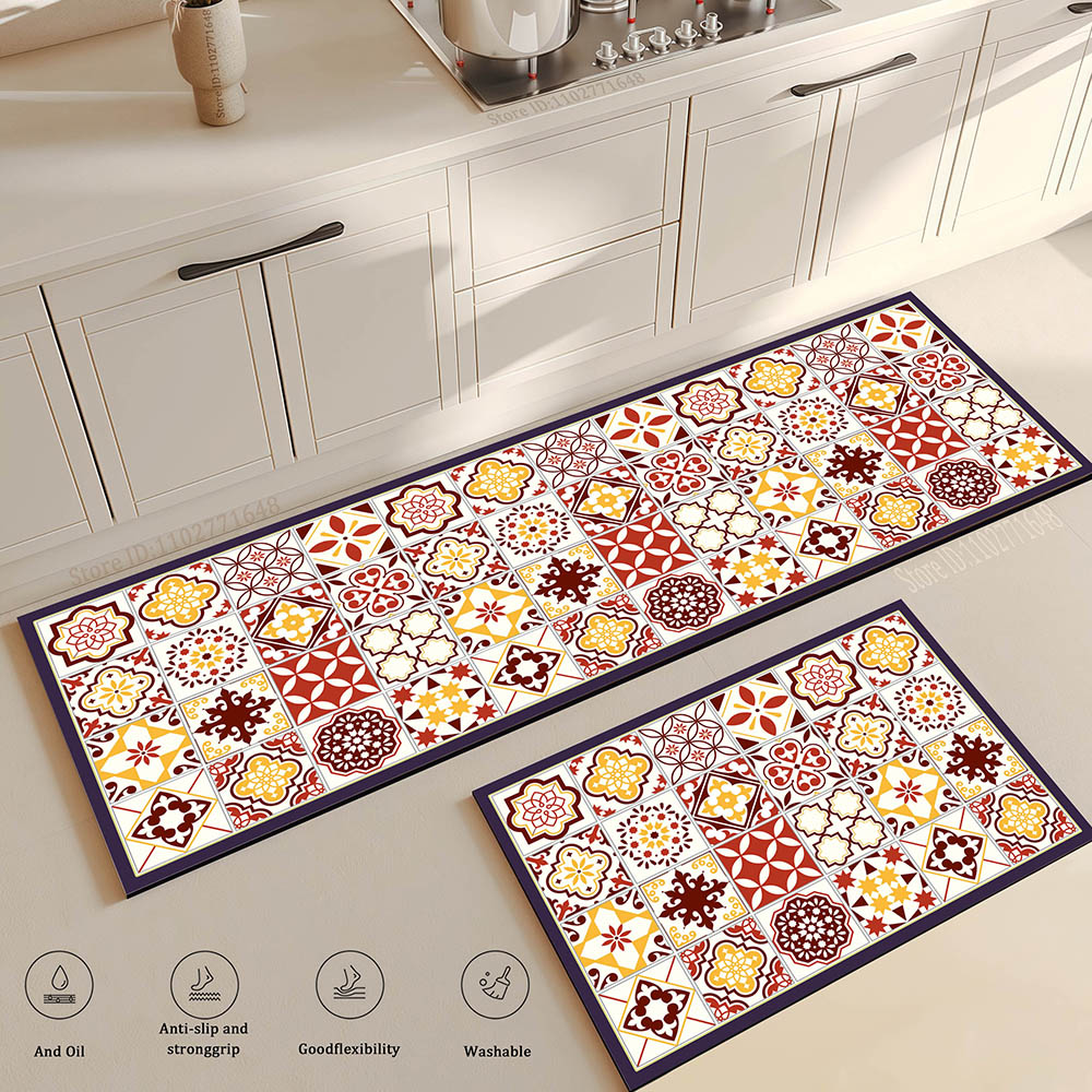 Flower Long Large Kitchen Mat  - đánh giá và giá Maranta Prayer Plant