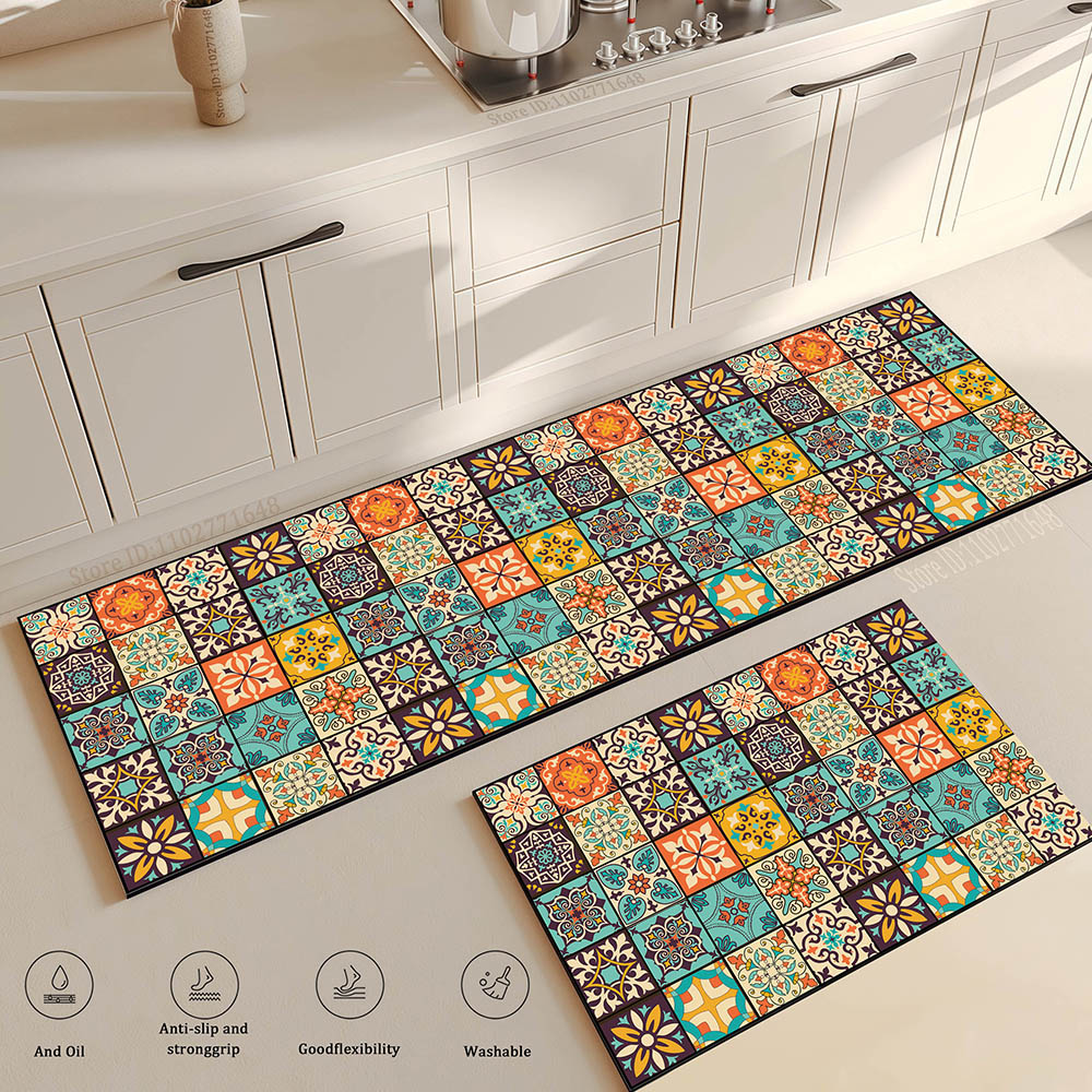 Flower Long Large Kitchen Mat  - đánh giá và giá Maranta Prayer Plant
