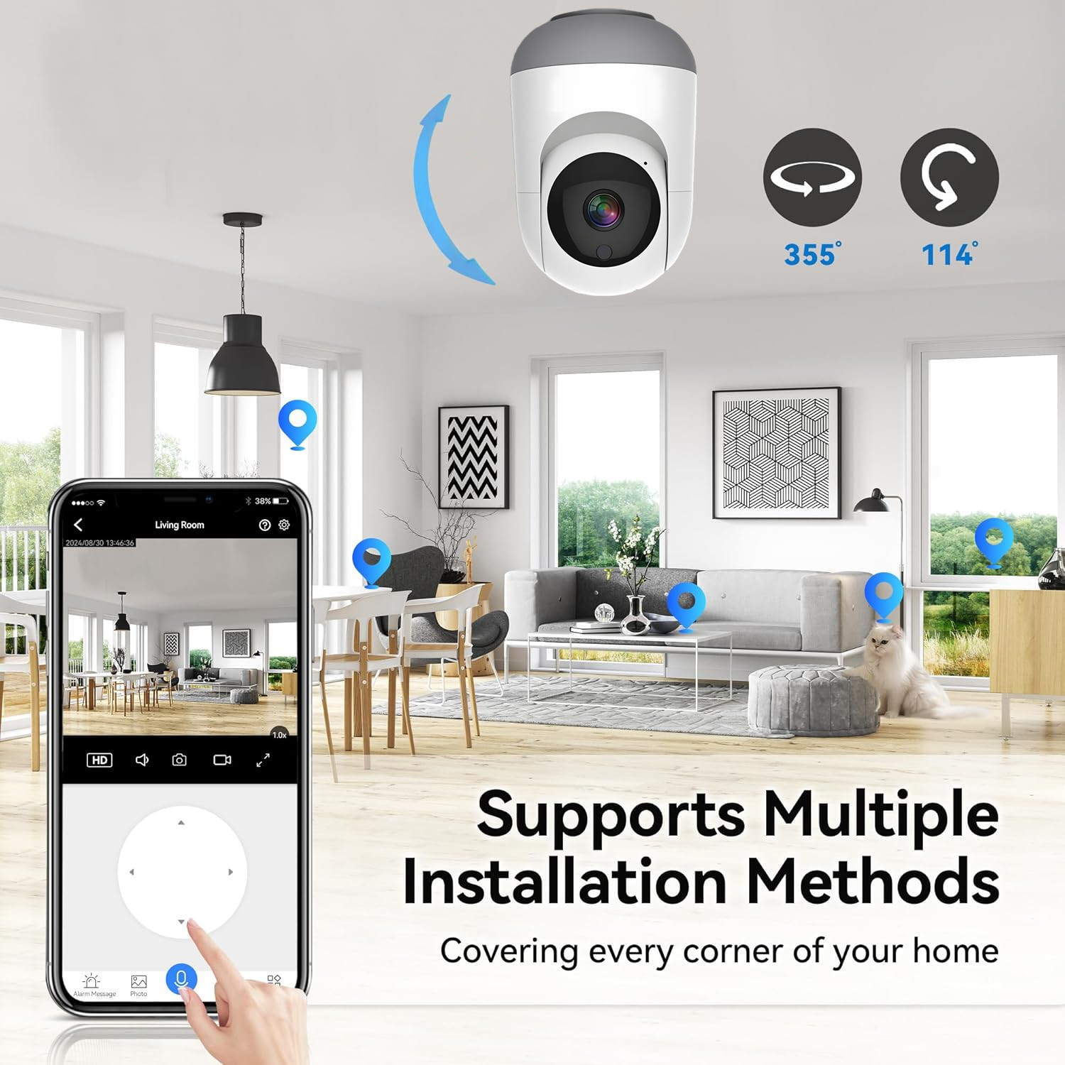 4MP Tuya WiFi Camera, 2.4/5G D - đánh giá và giá Eufy Camera E220